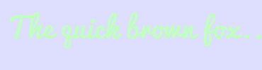 Image with Font Color C1FFC1 and Background Color DEDEFF